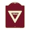Signmission Designer Series Sign-Yield, Burgundy Heavy-Gauge Aluminum Sign, 24" x 18", BU-1824-22695 A-DES-BU-1824-22695 - alternate 1